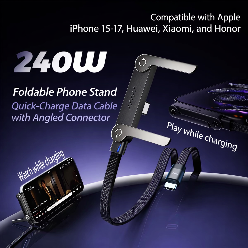 BUNOX 240W BattleCharge Cable – No Lag. No Bend. No Limits.