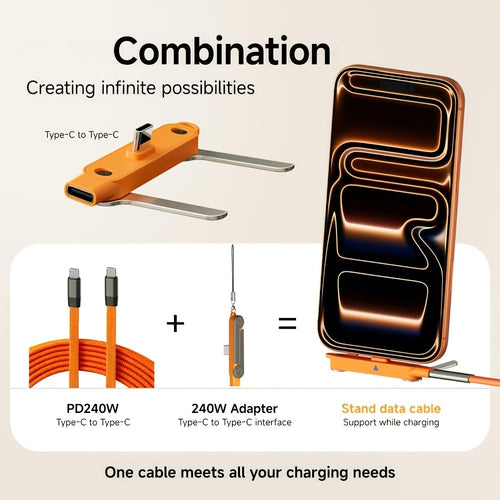 2in1 Detachable cable with stand