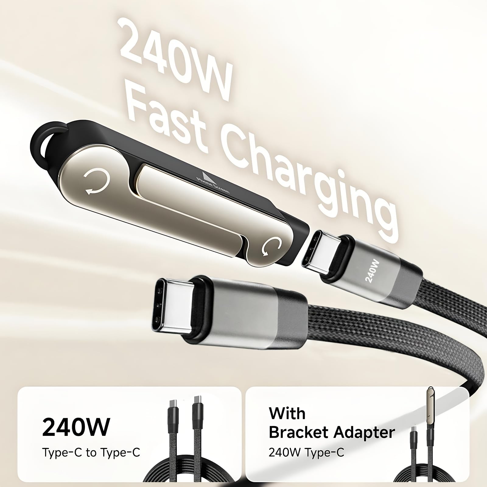2in1 Detachable cable with stand